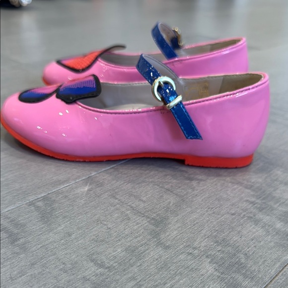 blue dress pink shoes With Sophia Webster Pink and Blue